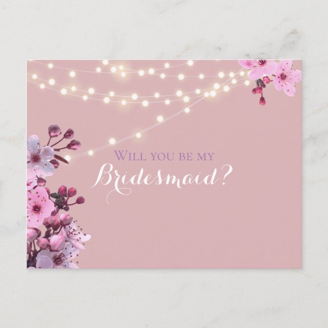 Sakura Theme Einladungspostkarte (Vorderseite)