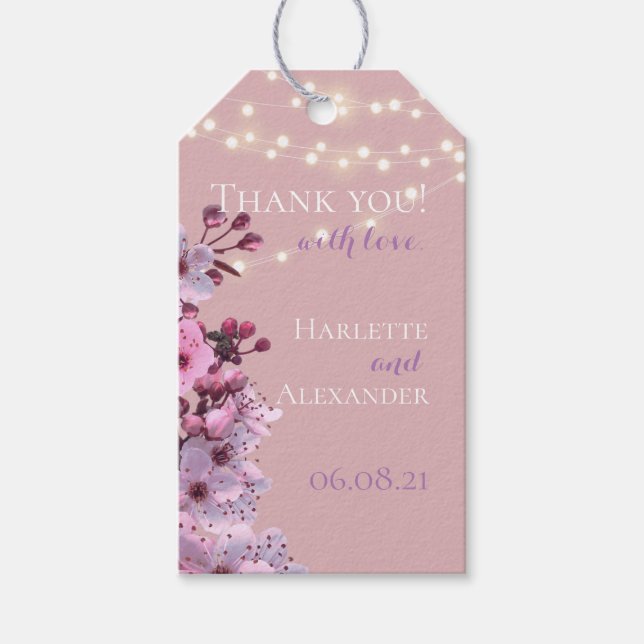 Sakura Theme Geschenkanhänger (Vorderseite)