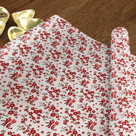 Sakura Tree Blossom und Symbol des Drachen Geschenkpapier