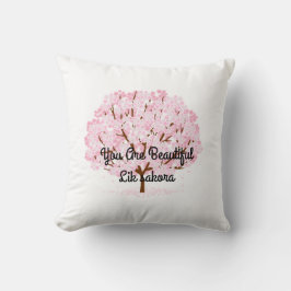 Sakura Tree in Full Bloom - Elegantes Frühjahrsdes Kissen