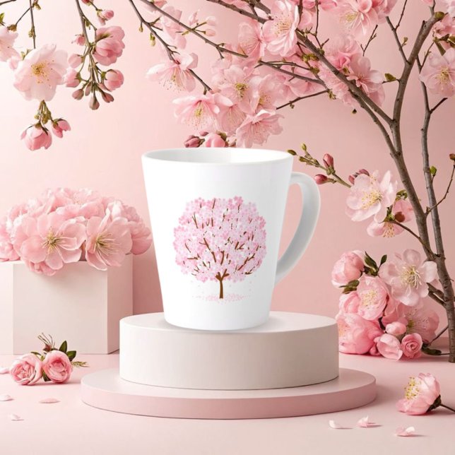 Sakura Tree in Full Bloom - Elegantes Frühjahrsdes Milchtasse (Von Creator hochgeladen)