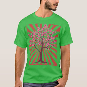 Sakura Tree Japanische Blume Japan Pink Cherry Blo T-Shirt