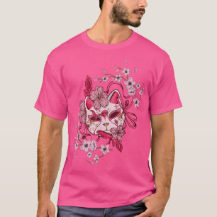 Sakura Tree Japanische Maske Kirsche Pink Blume Bl T-Shirt