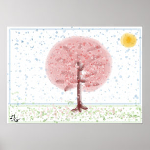 Sakura Tree Poster