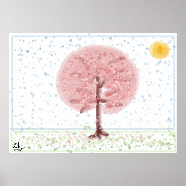 Sakura Tree Poster (Vorne)