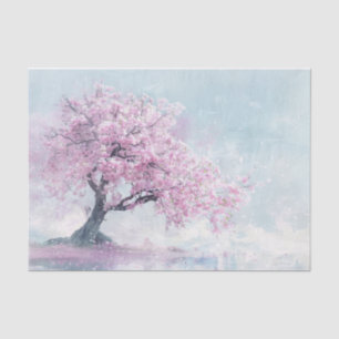 Sakura Tree und Blüten Malerei Dekoupage Seidenpapier