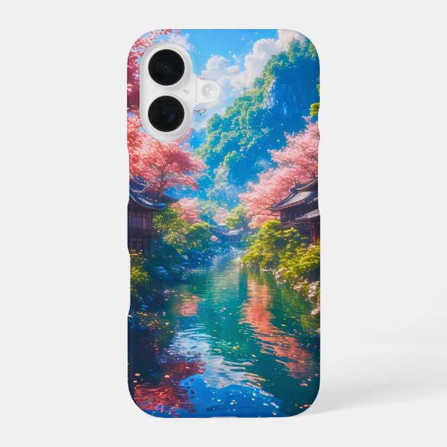 Sakura Utsuru Seiryū  iPhone 16 Hülle (Rückseite)