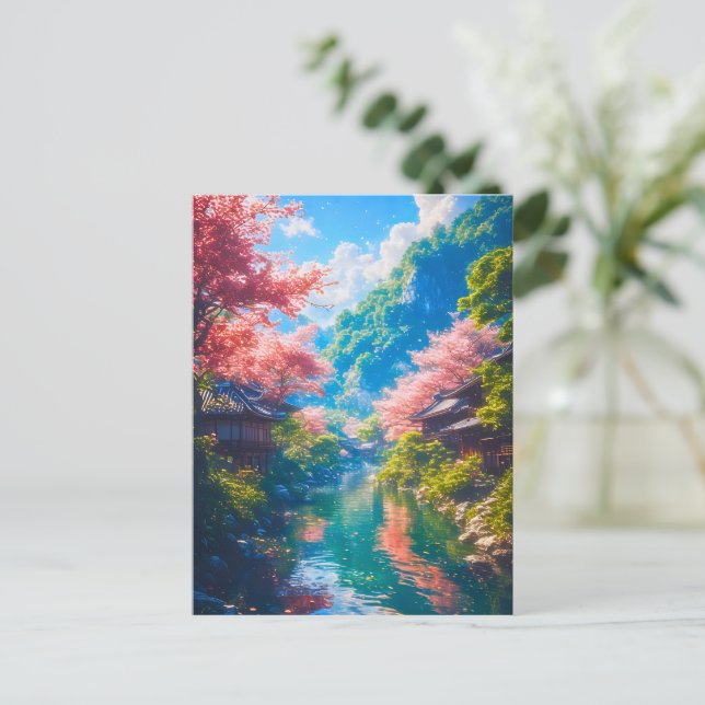 Sakura Utsuru Seiryū  Postkarte (Stehend Vorderseite)