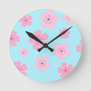 Sakura Wall Clock Runde Wanduhr