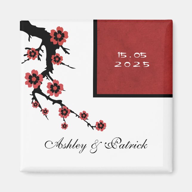 Sakura Wedding Magnet (Vorne)