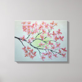 Sakura Zweig. Ölmalerei Leinwanddruck