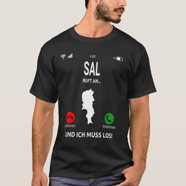 Sal calls to Capverdian Islands Cabo Verde Holiday T-Shirt (Vorderseite)
