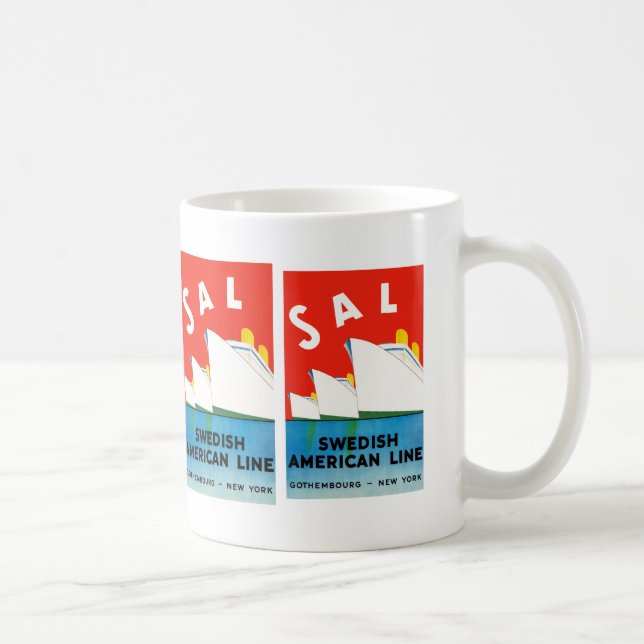 SAL ~ Swedish American Line Kaffeetasse (Rechts)