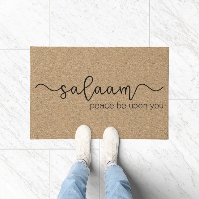 Salaam Friede sei mit dir, moslemisch Fußmatte (Indoor)