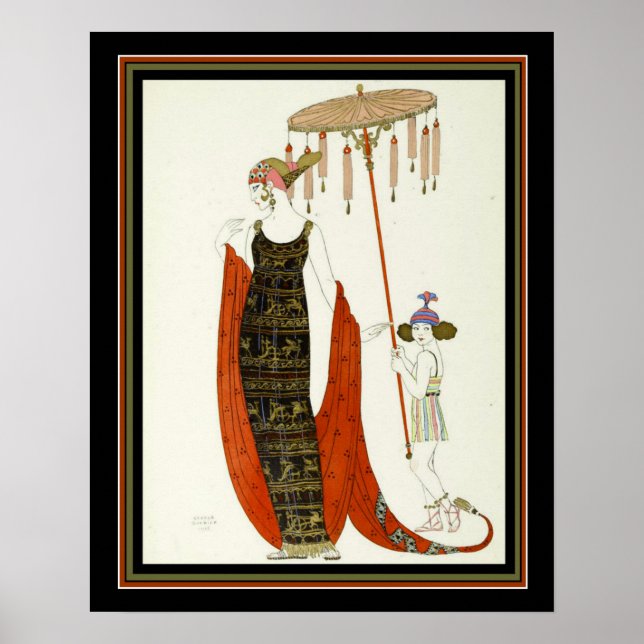 "Salabaccha" 1927 Barbier Art Deco Print 16x20 Poster (Vorne)