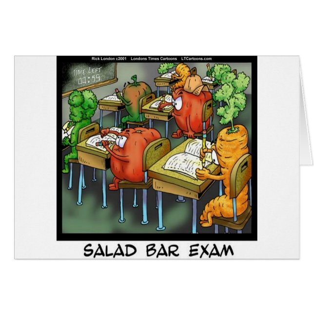 Salad Bar Exam Funny (Vorderseite (Horizontal))