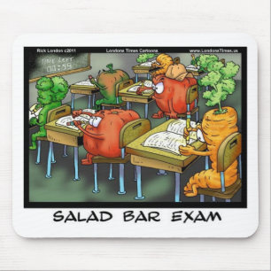 Salad Bar Exam Funny Gifts T-Shirts Karten und Tas Mousepad