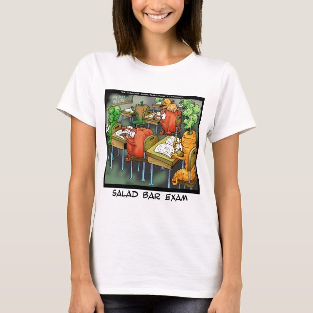 Salad Bar Exam Funny T-Shirt (Vorderseite)