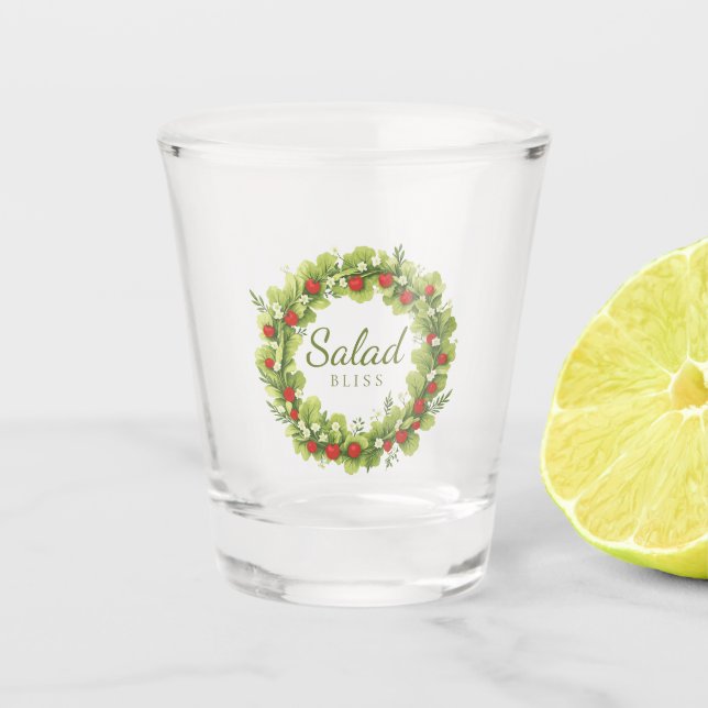 Salad Bliss Schnapsglas (Vorderseite)
