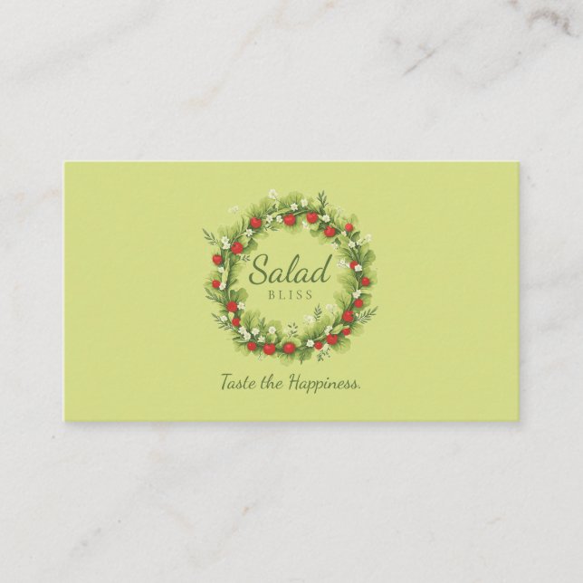 Salad Bliss Visitenkarte (Vorderseite)