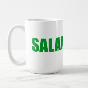Salam arabisches Wort Frieden Kaffeetasse