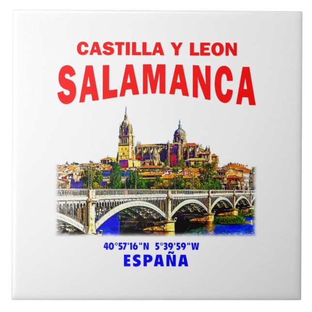 Salamanca / Kastilien und Leon, Spanien. Fliese (Vorderseite)