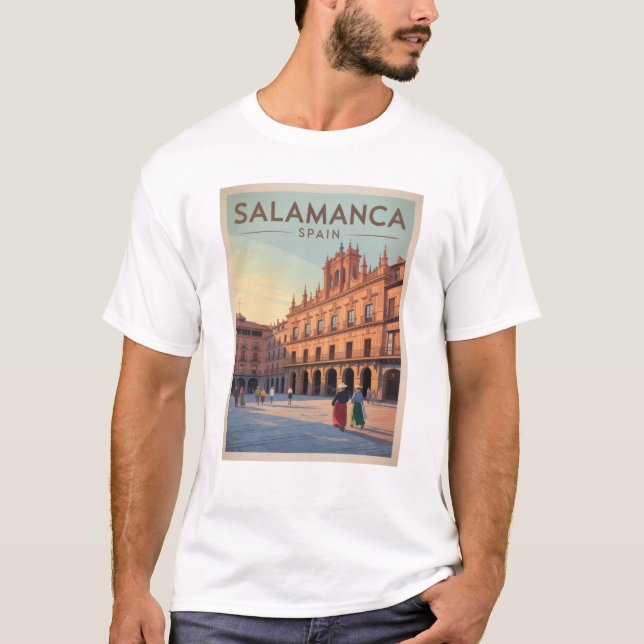 Salamanca Spanien T-Shirt (Vorderseite)
