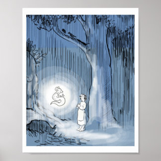 Salamandar King Print Poster