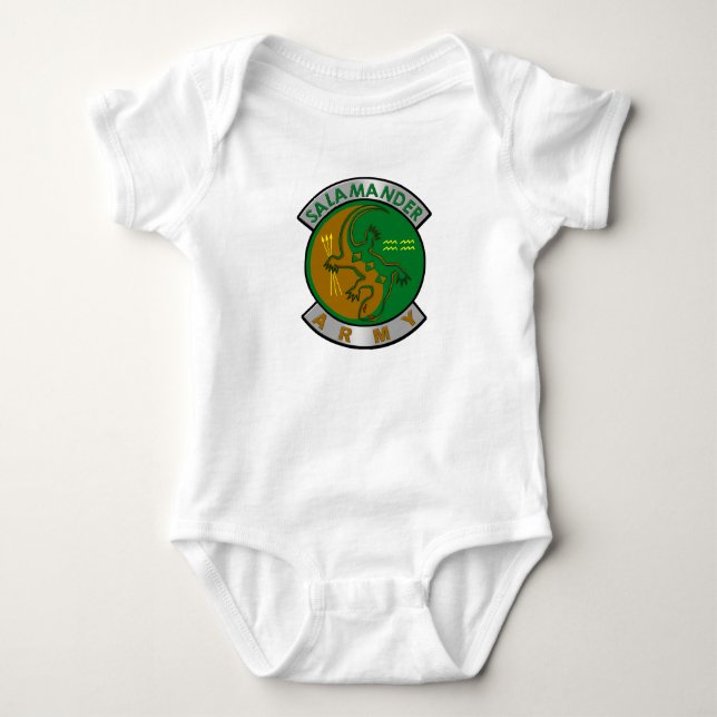Salamander Army Baby Bodysuit Strampler (Vorderseite)