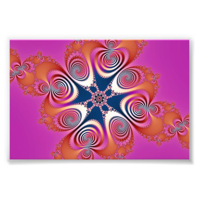 Salamander - Fraktal Art Fotodruck (Vorne)