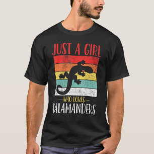 Salamander Just a Girl Who Lieben Salamanders Vint T-Shirt