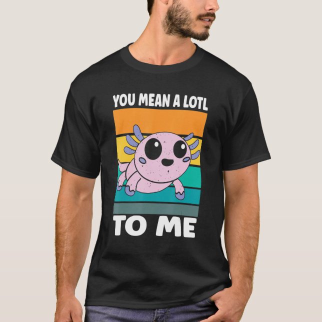 Salamander Liebe Axolotl T-Shirt (Vorderseite)