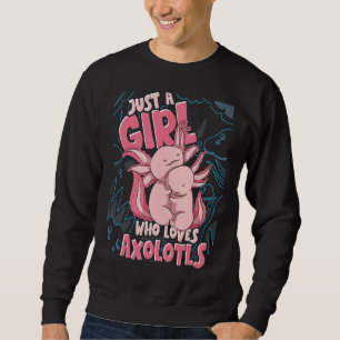 Salamander mexikanische Amphibien Women Girls Nied Sweatshirt