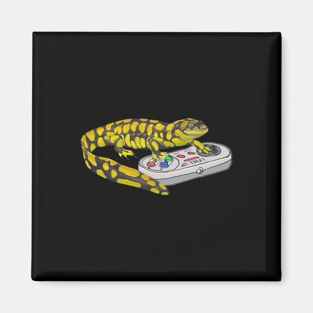 Salamander Playing Video Game Salamanders Gamers Magnet (Vorne)