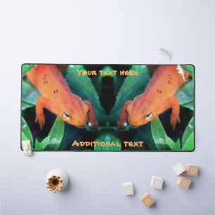 Salamander Raindrop auf der Augenspitze Personalis Schreibtischunterlage