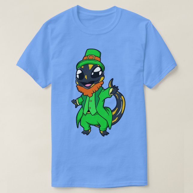 Salamander St Patricks Fire Salamander T-Shirt (Design vorne)