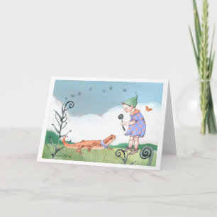 Salamander und Elf Karte