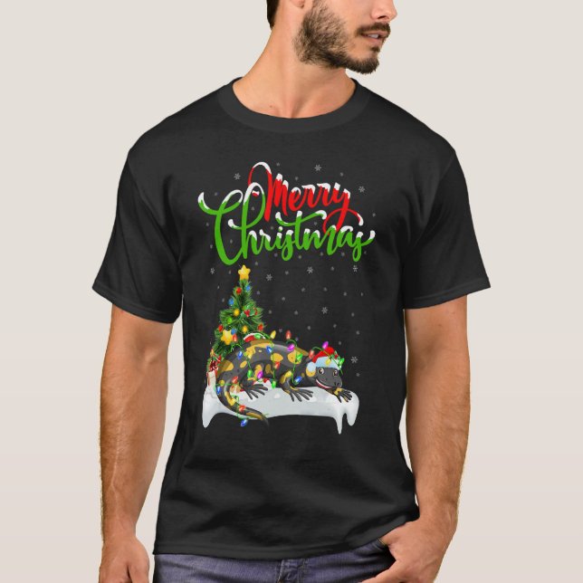 Salamander   Xmas Decorations Santa Salamander Chr T-Shirt (Vorderseite)