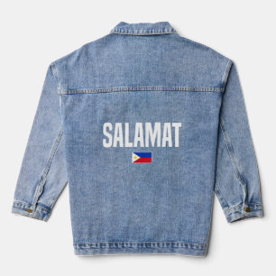 Salamat Philippines Pinay Pinoy Filipina Jeansjacke
