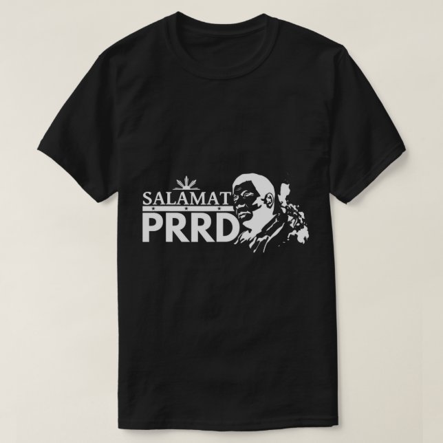 Salamat PRRD Vielen Dank Duterte Pinoy Pride Presi T-Shirt (Design vorne)