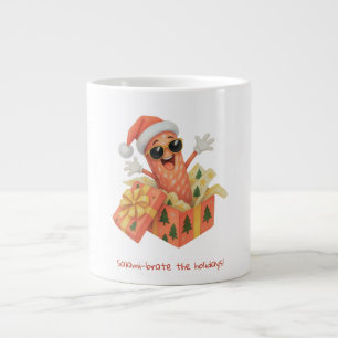 Salami-brate die Feiertage! Jumbo-Tasse