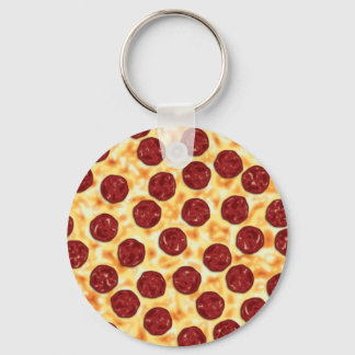 Salami-Pizza-Muster Schlüsselanhänger