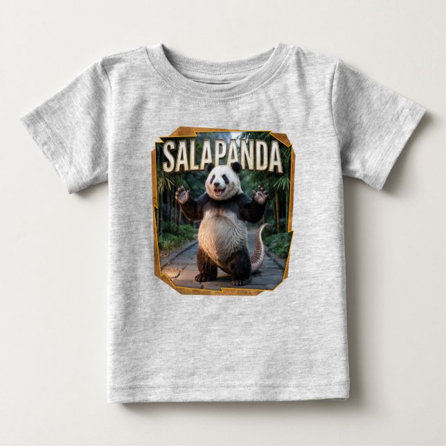 Salapanda Fotografischer Combo Kreatur Witzig Baby T-shirt (Vorderseite)