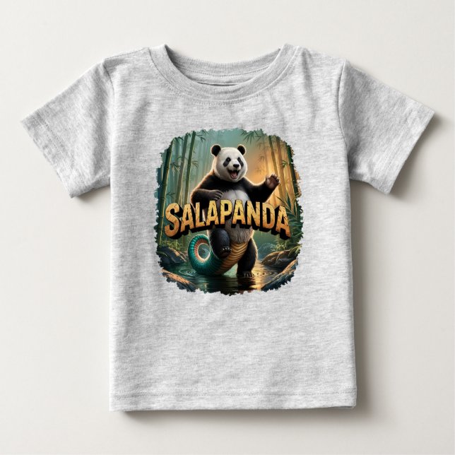 Salapanda Illustration Combo Kreatur Witzig Baby T-shirt (Vorderseite)