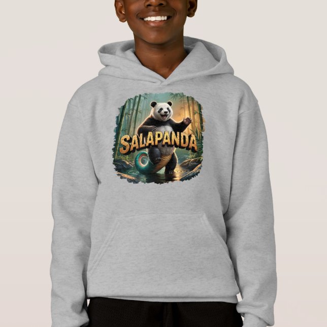 Salapanda Illustration Combo Kreatur Witzig Hoodie (Vorderseite)