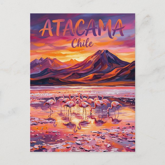 Salar de Atacama Chile Postkarte (Vorderseite)