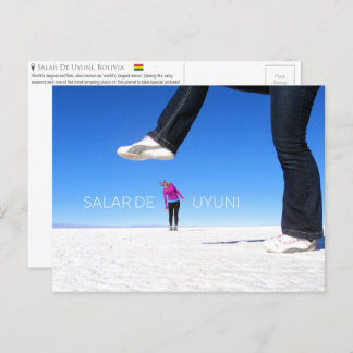Salar De Uyuni, Bolivien Postcard Postkarte
