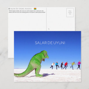 Salar de Uyuni, Bolivien Postcard Postkarte