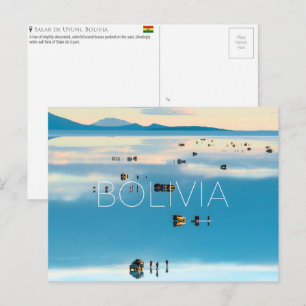 Salar de Uyuni, Bolivien Reise-Postkarte Postkarte