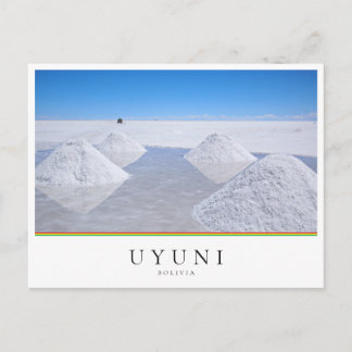 Salar de Uyuni Salons in Bolivien Postkarte